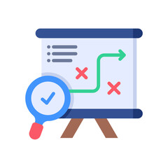 Strategy Analysis flat color icon