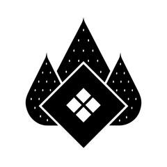 flat geometric first aid burns vector art illustration