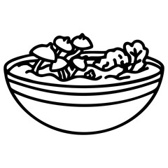 marinated mushrooms in japanese bowl