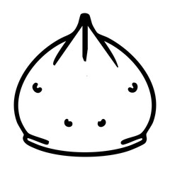 traditional japanese steamed gyoza dumpling