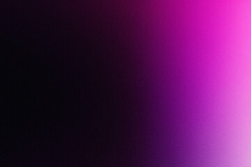 Futuristic gradient texture, abstract blurred grainy dark background with pink and purple light