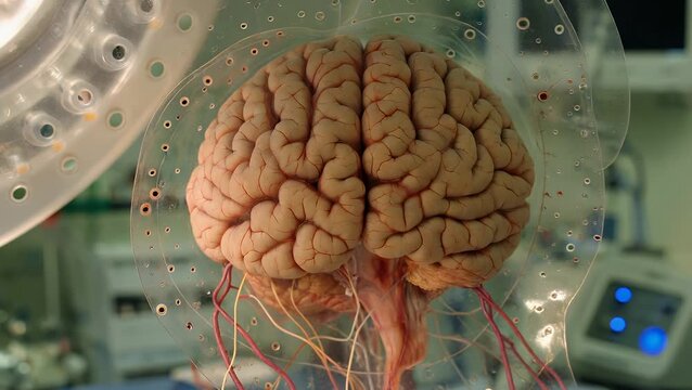 Anatomical Illustration of the Human Brain for Medical Education Purposes