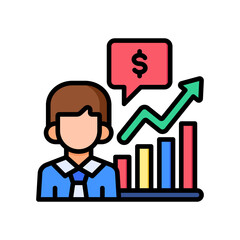 Financial Advisory lineal color icon