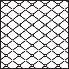 Naklejka premium Geometric Diamond Lattice Seamless Pattern – Abstract Decorative Background