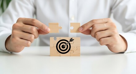 Complete target puzzle, achieve business success