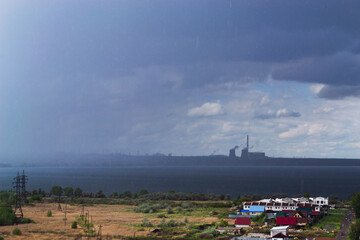 Heavy rains have hit the lake and the surrounding area