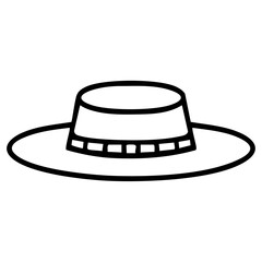 stylish brazilian hat with brim