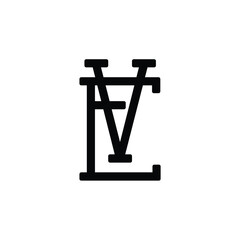 VE monogram logo design letter text name symbol monochrome logotype alphabet character simple logo