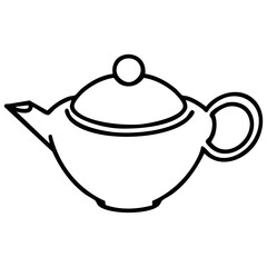a  teapot of japanese tea