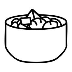 mixed seafood and vegetable japanese food bowl