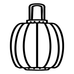 paper hanging lantern in traditional japanese style