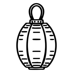 hanging lantern in traditional japanese style