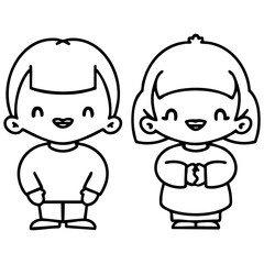 happy japanese couple standing together