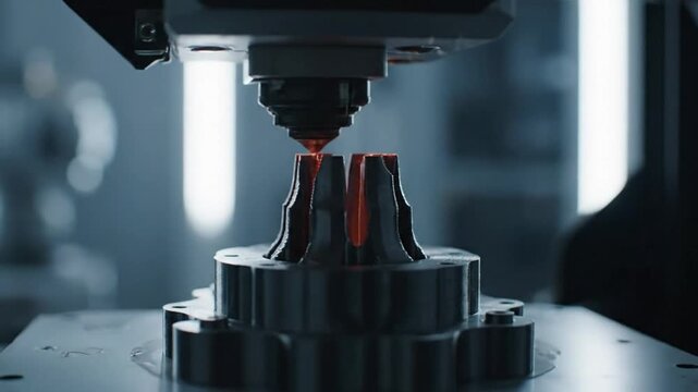 Industrial Metal 3D Printing with Laser Sintering Technology.