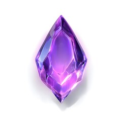 Sparkling Purple Gemstone with a Shiny Reflective Surface