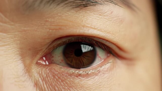 Extreme close-up video montage of diverse human eyes (elderly, albino included), showing intimate details, varied expressions, razor-sharp iris, soft studio light, shallow depth of field. Concept of