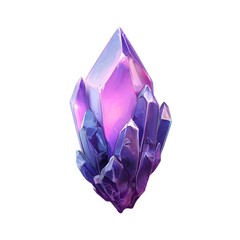 Shimmering Amethyst Crystal with Purple and Blue Hues