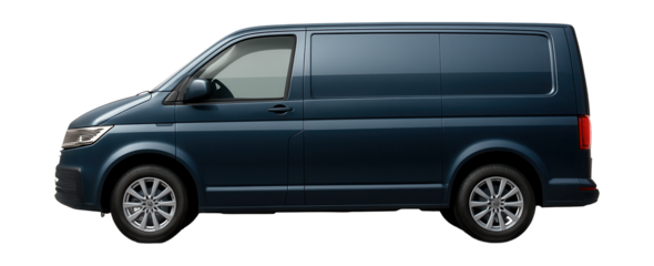 Side view of a modern panel van.