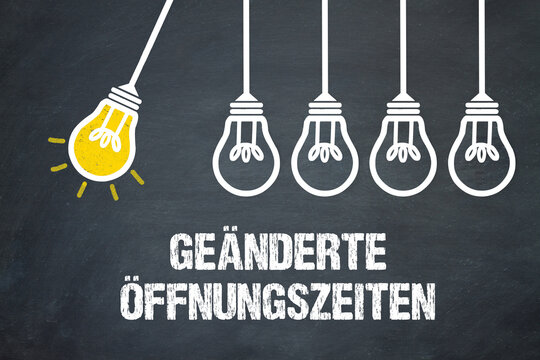 Geänderte Öffnungszeiten	
