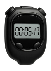 Black plastic electronic sport stopwatch.
