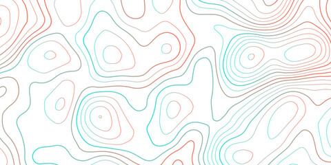 Topographic map background with geographic grid for hiking and mountain sport. luxury topographic wavy pattern and geographic grid map design. paper texture Imitation of a geographical map shade.
