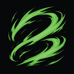 anime wind aura magic effect, skill anime charging effect, surrounded wind effect