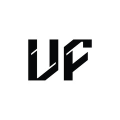 VF monogram logo design letter text name symbol monochrome logotype alphabet character simple logo