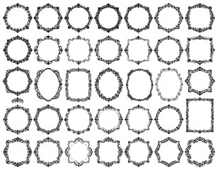 Collection of decorative frames (5)