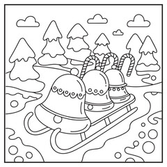 Christmas Bells Coloring Pages