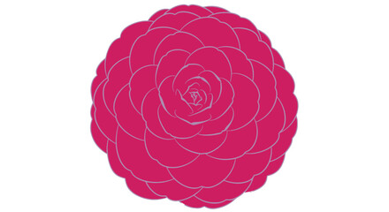 Vector pink bloom