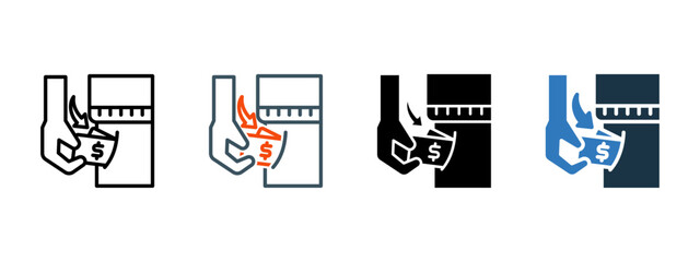 Income multiple icon style vector illustration