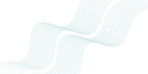 Abstract blue wave vector banner template