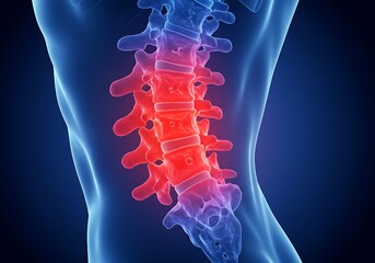 "Cervical Spine Anatomy: Detailed 3D Illustration of Neck Vertebrae"