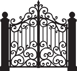 Ornamental Wrought Iron Gate Design