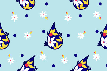 Paisley Pattern, Native American tribal fabric,ethnic art design Continuing the local fabric pattern, used for weaving carpets,vector illustration wallpaper,embroidery,cards,scrapbooks,flower pattern.