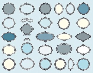 Collection of decorative ornate frames (2)