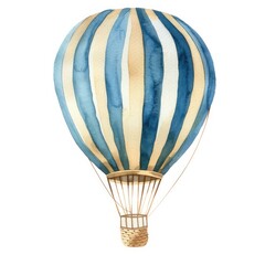 Obraz premium Watercolor hot air balloon, Isolated. Use Children's book illustration