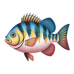 tropical fish isolated on white