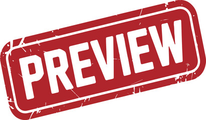 Red stamp with white text preview vector