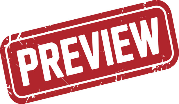 Red stamp with white text preview vector