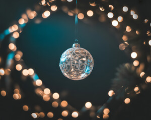 christmas decoration on a dark background