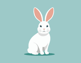 White easter rabbit
