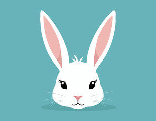 White easter rabbit