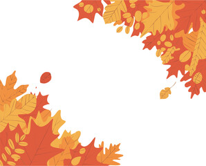 autumn leaves frame