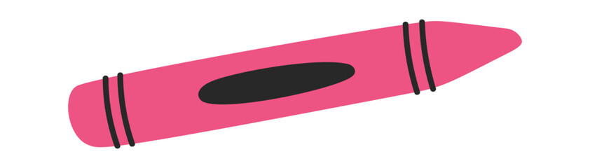 Pink color wax crayon tool