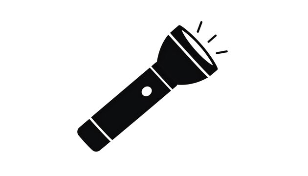 Simple black flashlight icon (1)