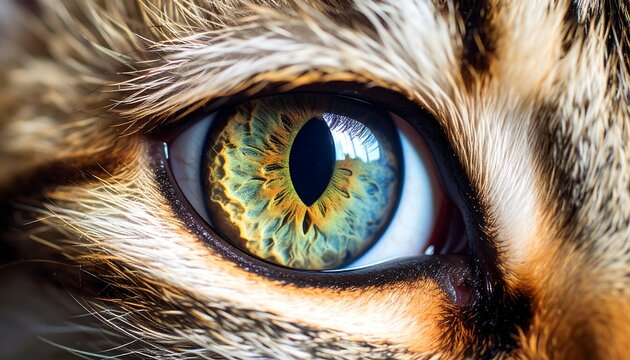Close-up of a cat's eye