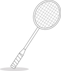  Illustration of a badminton racket