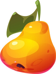 vector illustration of pear