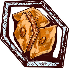 vector illustration of sweets